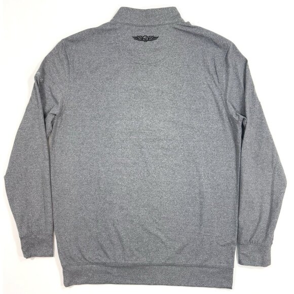 Straight Down Mens 1/4 Zip Pullover Whispering Pines Golf Club Sz Medium Gray - Picture 4 of 12